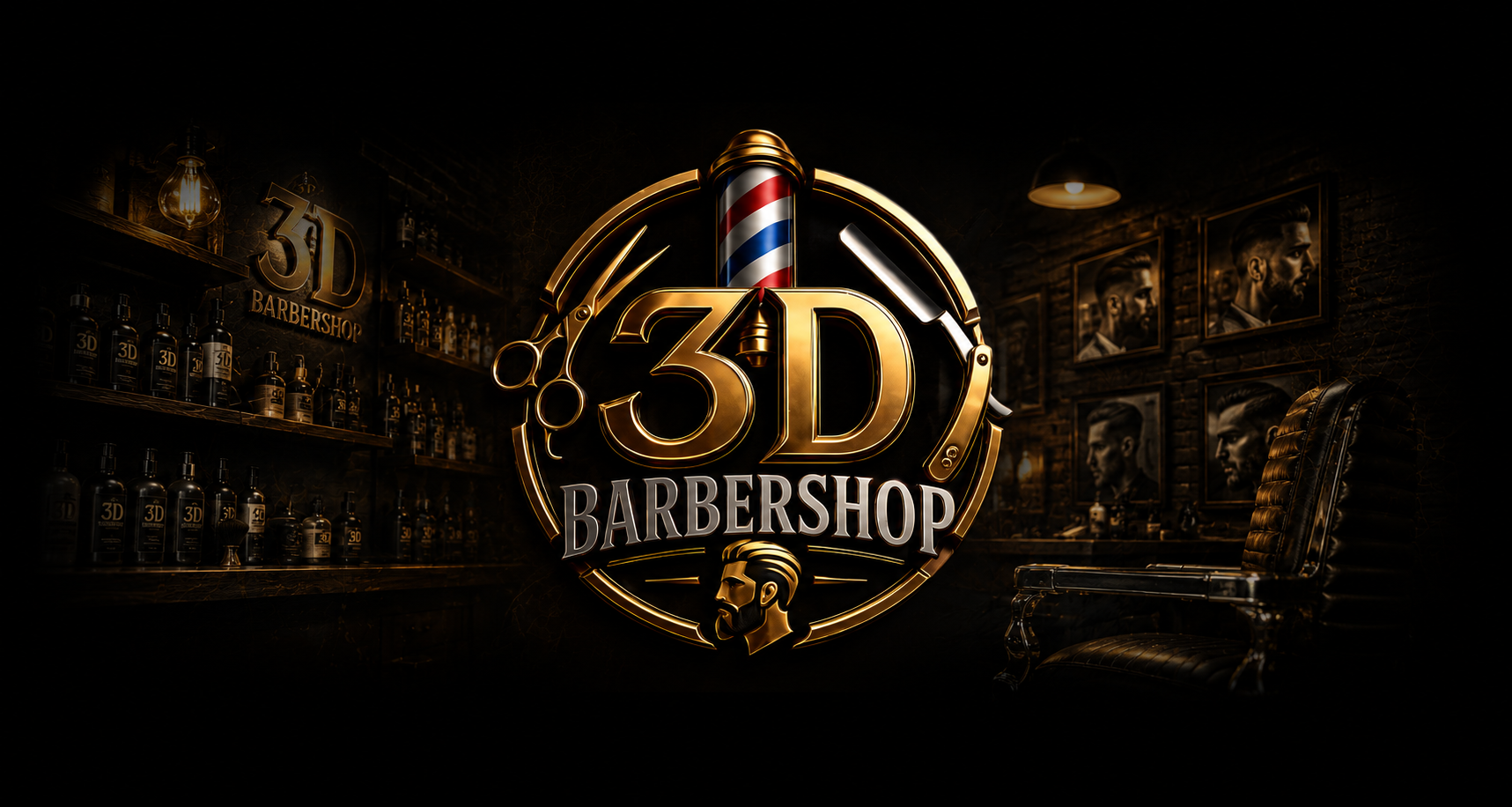 3D Barbershop Wuppertal Logo