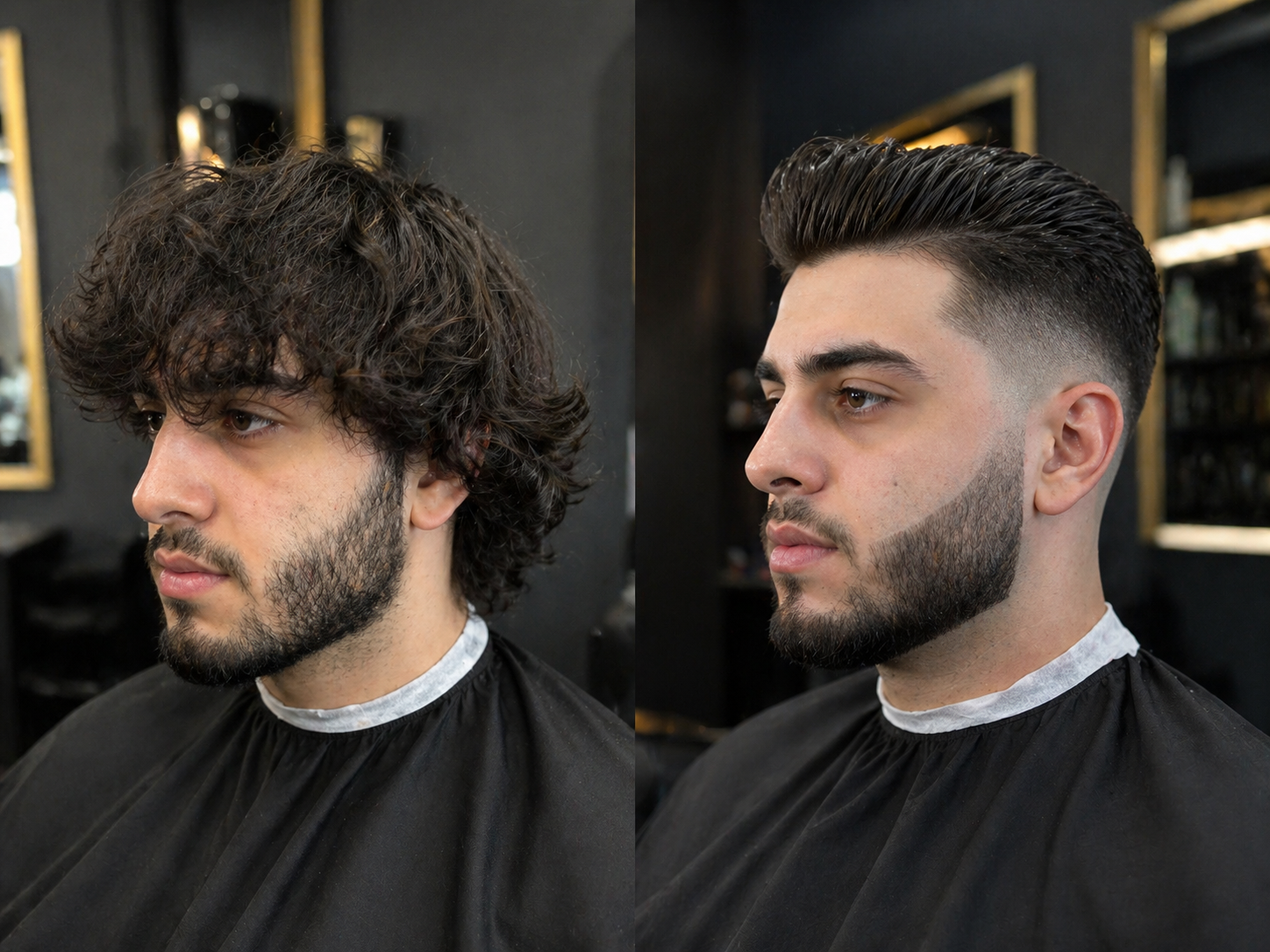 Vorher Bild vor dem Haarschnitt im 3D Barbershop Wuppertal